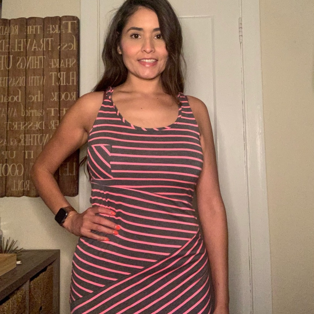 Racer back long maxi dress
